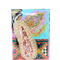 Image 2 of Boho Sari Fabric Patches Craft Pack 10 Pieces