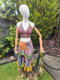 Image 5 of Bralette halter neck top -rust nude 6-14