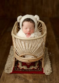 Image 3 of Cashmere Teddy Hat - Beige