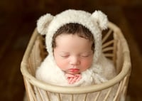 Image 1 of Cashmere Teddy Hat - Beige