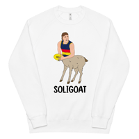 Image 1 of SOLIGOAT / Choose Soli (Front and Back)- Unisex Raglan Sweatshirt