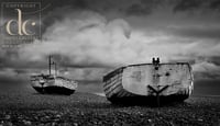 Aldeburgh Print. Fishing Boats on Aldeburgh Beach #1. Fine Art Giclée Print