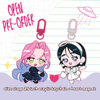 Image 2 of [PRE-ORDER] ALIEN STAGE HEART MAGNET KEYCHAIN