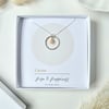 Citrine Silver Circle Necklace