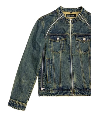 Image of DOLOR - Heavyweight Denim Moto Jacket