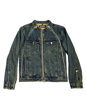 Image of DOLOR - Heavyweight Denim Moto Jacket