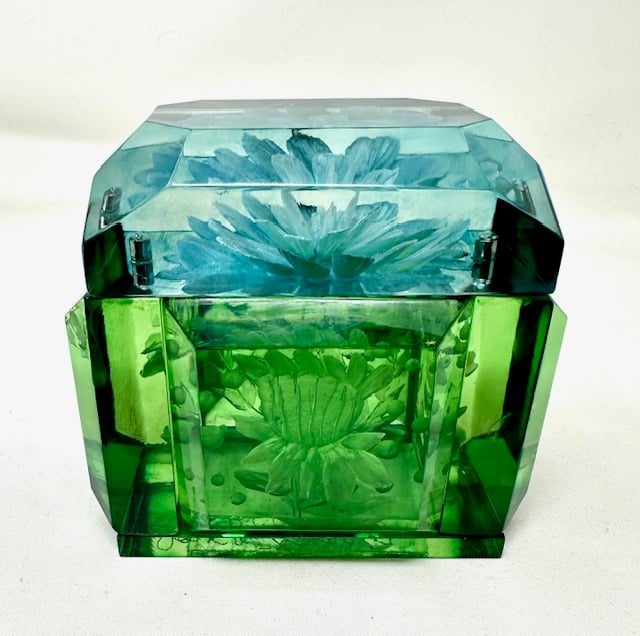 Image of Mini Victorian Lucite Box- New Two Toned Version!