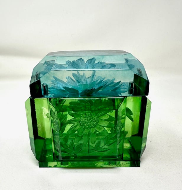 Image of Mini Victorian Lucite Box- New Two Toned Version!