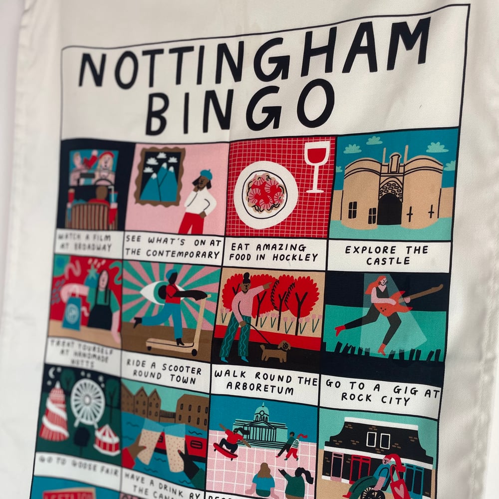 Image of Nottingham Bingo Tea Towel