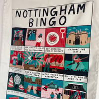 Image 1 of Nottingham Bingo Tea Towel