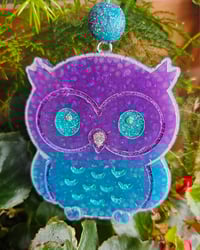 Image 2 of Owl car freshie- blueberry vanilla 