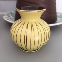 Image 1 of Vintage Marzi & Remy west German yellow/gold/black pot