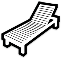 Simply Chair Die Cut Sticker 3" x 2.89"