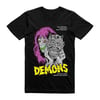 Demons Geretta with Mask - Iconic Horror Movie T-Shirt