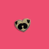 Image 4 of Pug Heart Magnet