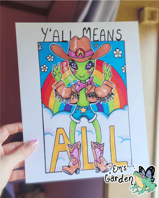Image of Y'all Means All Fine Art Print