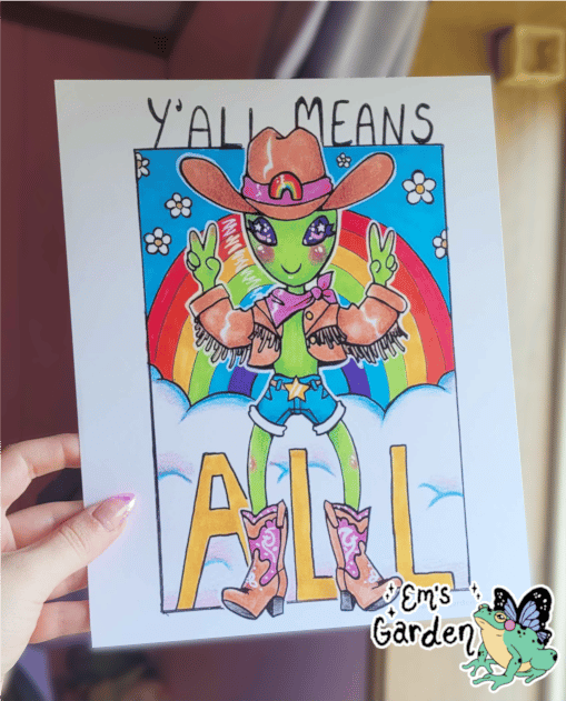 Image of Y'all Means All Fine Art Print 