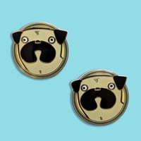 Image 1 of Enamel Pug Pin