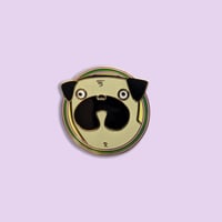 Image 2 of Enamel Pug Pin
