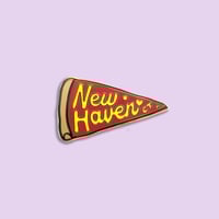 Image 2 of New Haven Pizza Magnet Enamel
