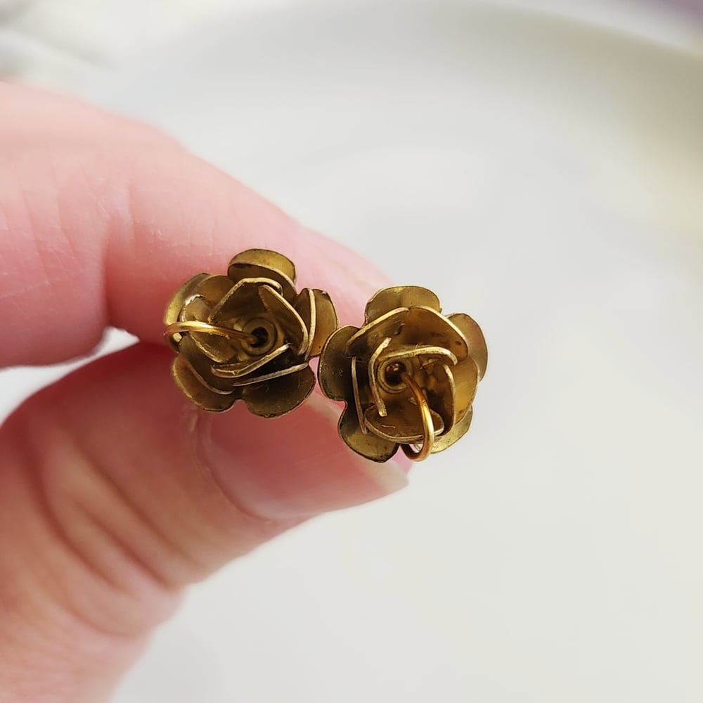 Image of Rose Stud Earrings