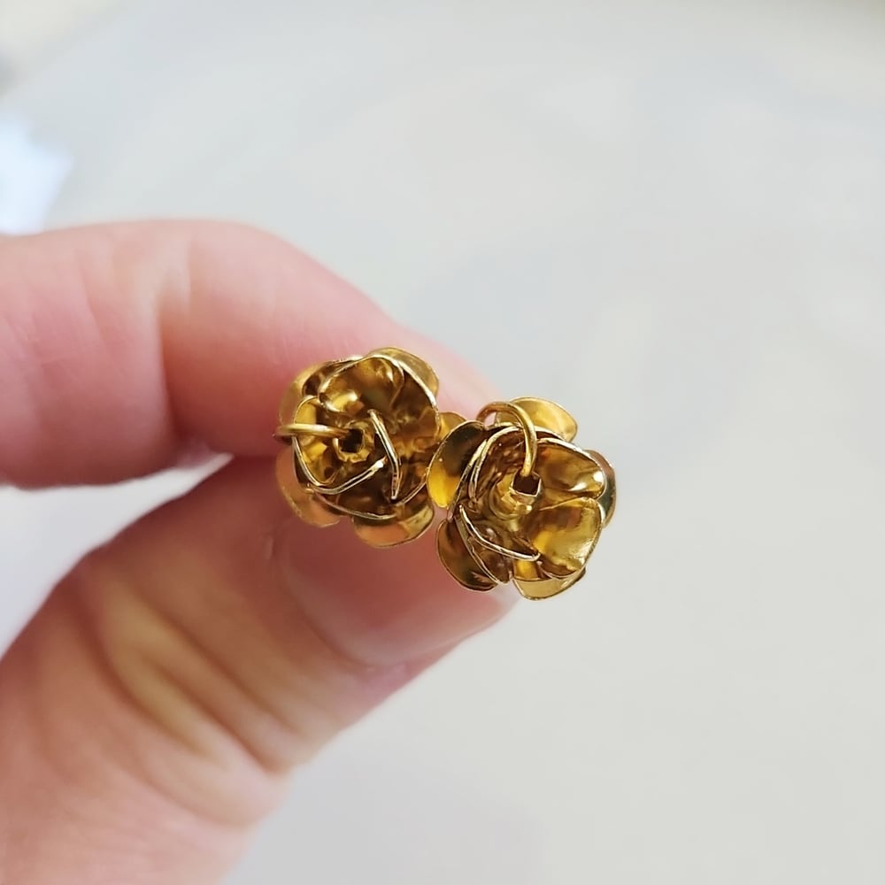 Image of Rose Stud Earrings