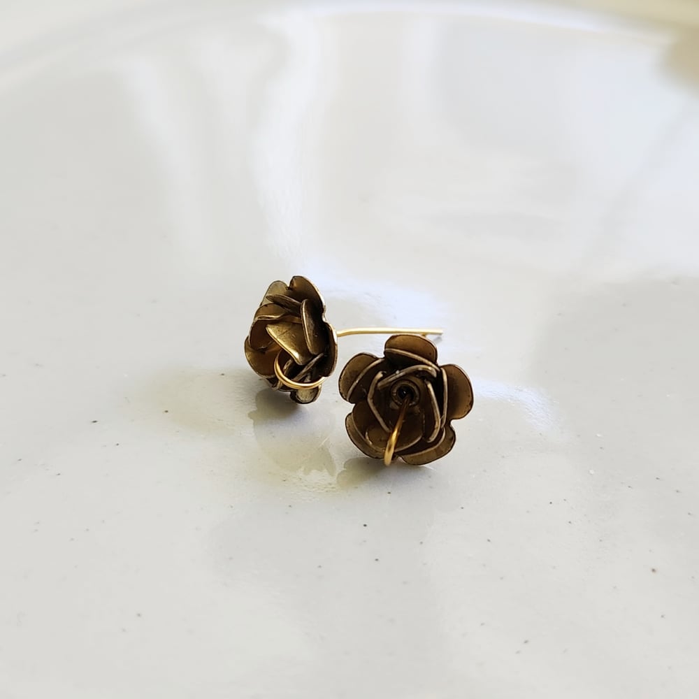 Image of Rose Stud Earrings
