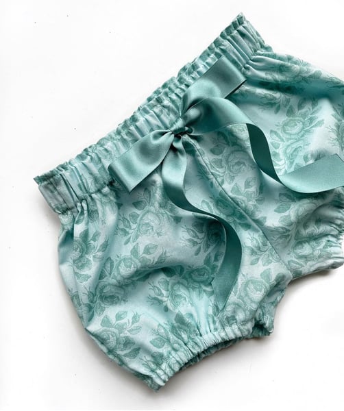 Image of Mint floral Bloomers 