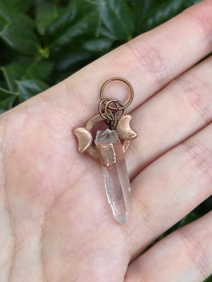 Electroformed Lemurian Quartz Pendants