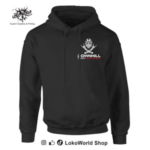 Image of Downhill, Mountain Bike, MTB, Black Hoodie