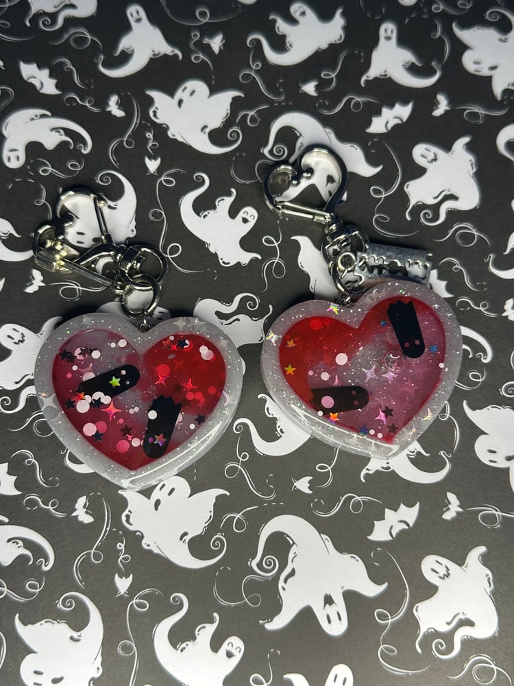 Image of Blood Drip Heart Charms