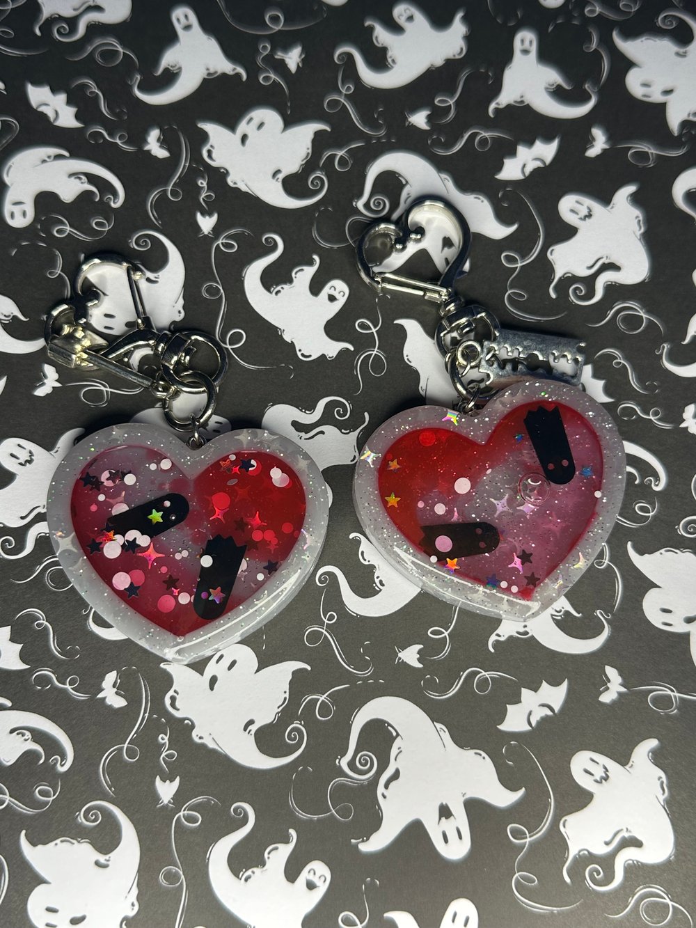 Image of Blood Drip Heart Charms