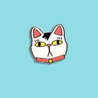 Image 2 of Enamel Cat Magnet