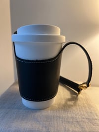 Image 2 of Portable Coffee Leather Cup Holder