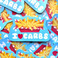 Image 1 of I <3 Carbs French Fry Sticker