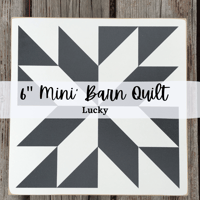 Image 1 of 6" Mini Barn Quilt - LUCKY