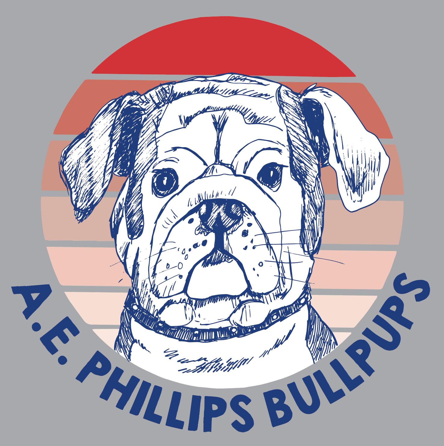 Image of Adult Bullpup GRAY Short Sleeve Tee- Pre order 