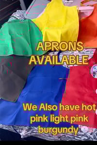 COLOR APRONS  with your choice print 