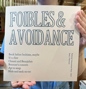 Image of Foibles & Avoidance, by Sara J. Winston