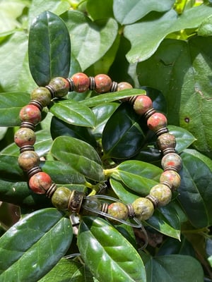8mm Unakite Stretch Bracelet