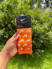 Image 1 of Orange Nike Socks 