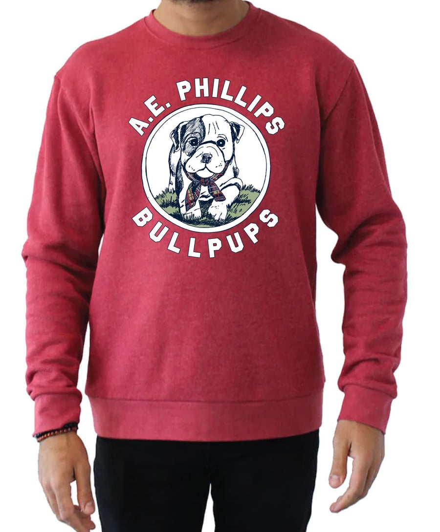 Image of Adult Bullpup RED sweatshirt Pre Order 