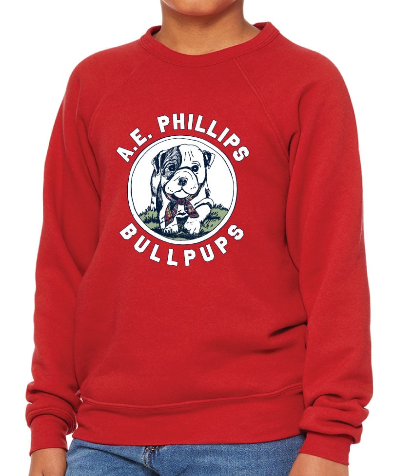 Image of Youth Bullpup RED Sweatshirt Pre Order 