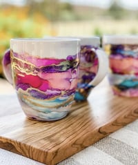 Image 1 of Sunshine Coast Alcohol Ink Mugs Workshop 