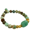 LAST ONE - Turquoise Cabo Bracelet with Czech Glass Feature Bead 2.