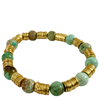 LAST ONE - Turquoise Cabo Gold Disc Bracelet 1.