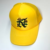 Image 1 of Northside Of The Map (NSTOTM) Yellow Floral Trucker Hat