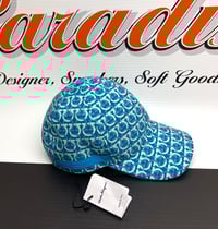 Image 2 of FERRAGAMO Blue Gancini Hat In Tourmaline Blue/Agri
