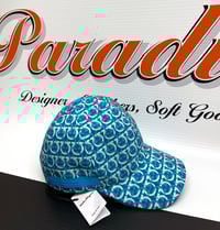 Image 1 of FERRAGAMO Blue Gancini Hat In Tourmaline Blue/Agri