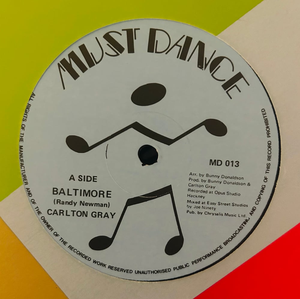 CARLTON GRAY - BALTIMORE (MUST DANCE) 12"